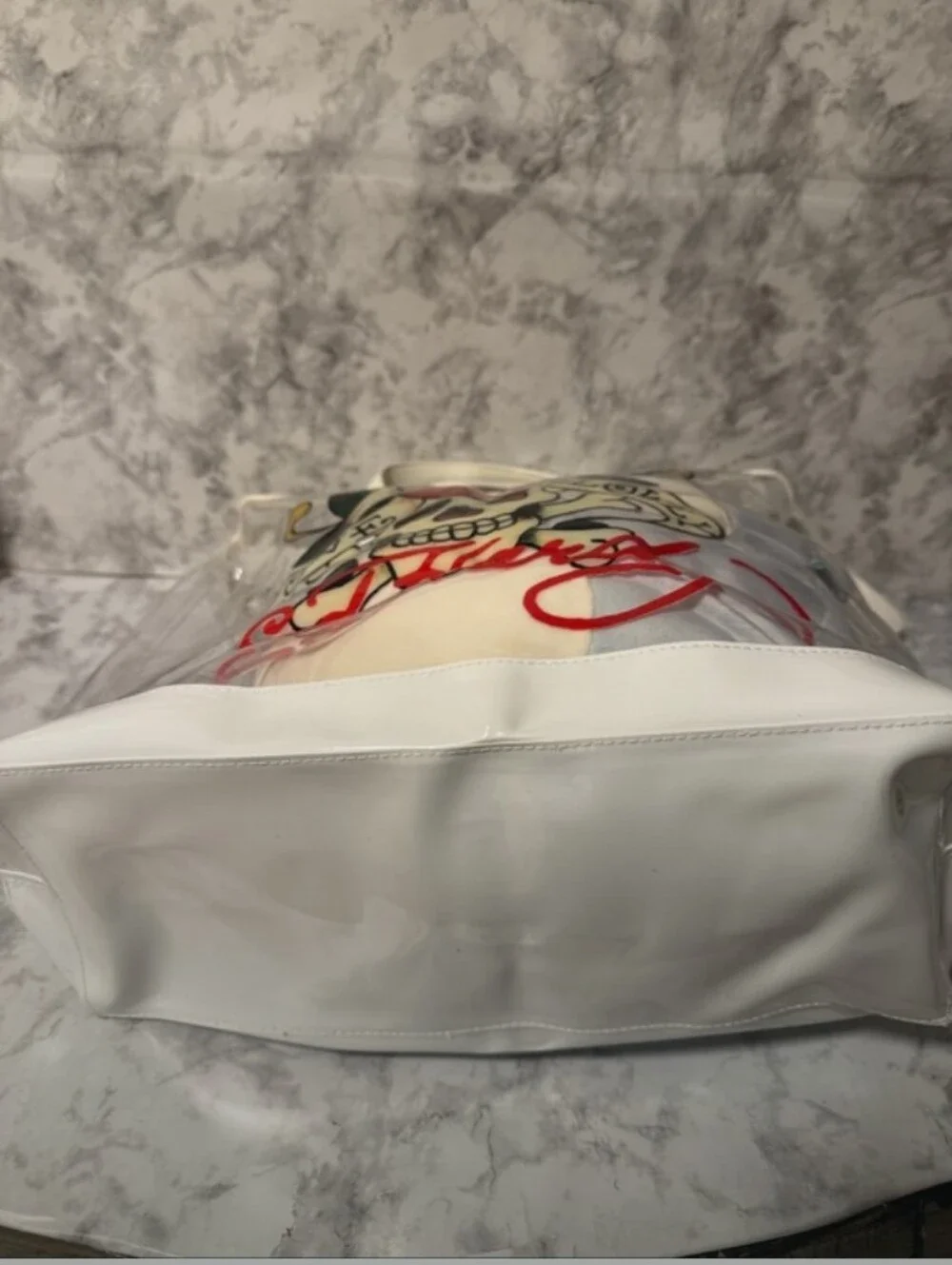 Ed Hardy- " Love Kills Slowly " Graphic Clear Tote Bag ❤️🤍 - Picture 7 of 9